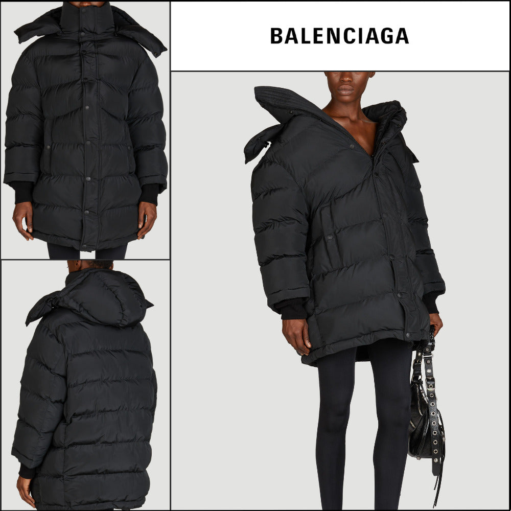 【BALENCIAGA】Black Swing Puffer Jacket