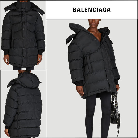 【BALENCIAGA】Black Swing Puffer Jacket