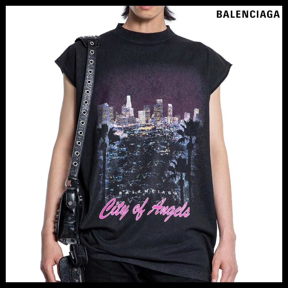 【BALENCIAGA】City Of Angels Sleeveless T-Shirt