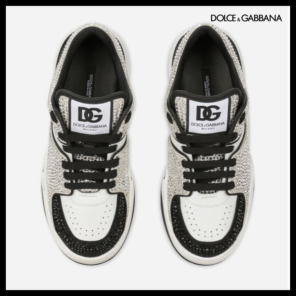 【Dolce & Gabbana】CALFSKIN NEW ROMA SNEAKERS