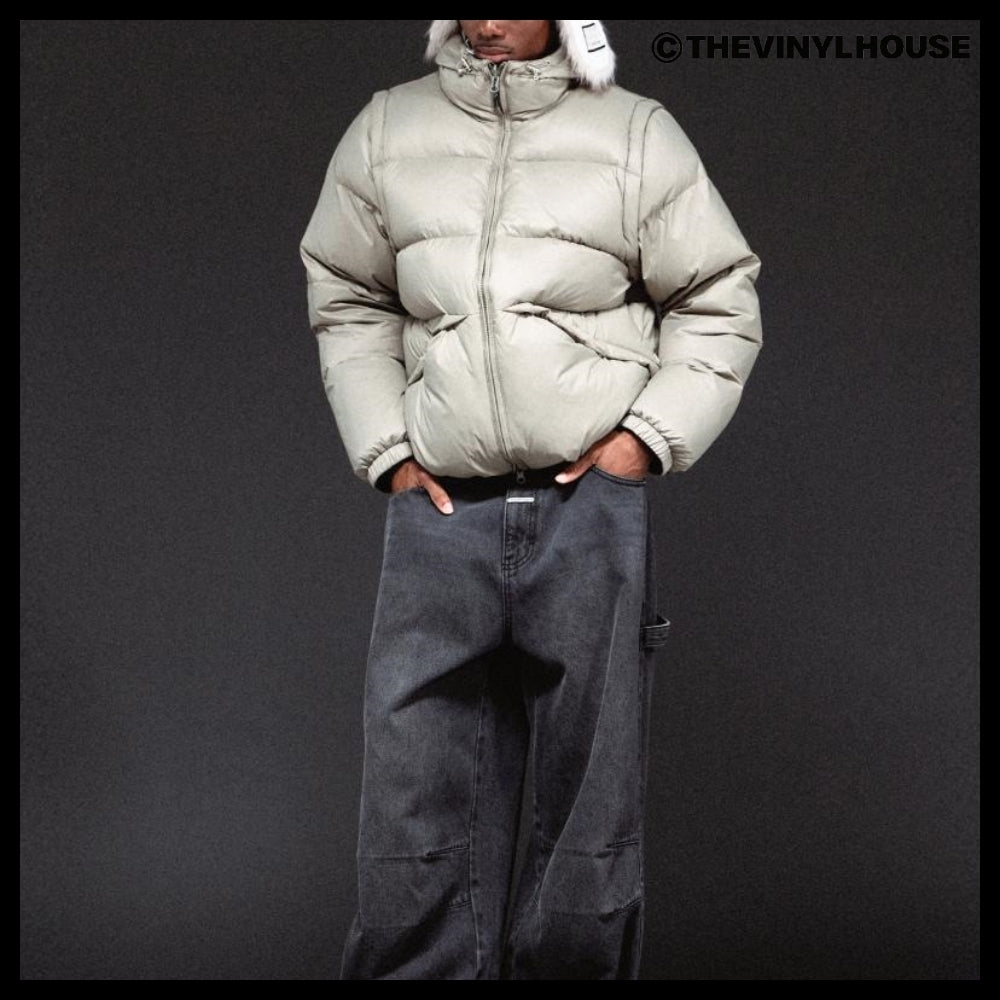【THEVINYLHOUSE】Reversible padded jacket (3 colors)