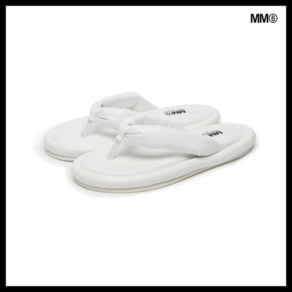 【MM6 Maison Margiela】Women's Padded White Sandals