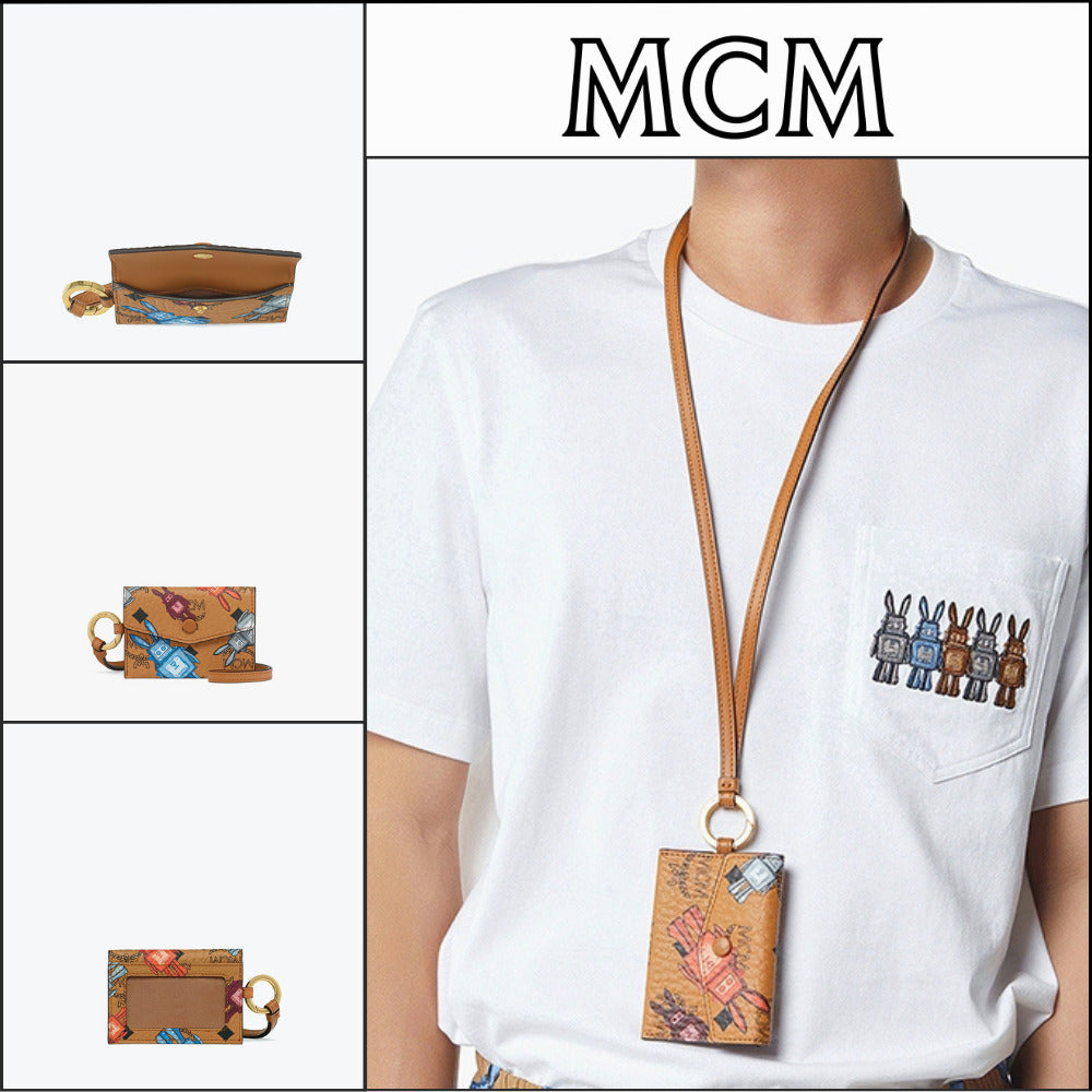 【MCM】Aren rabot visetos lanyard ID wallet