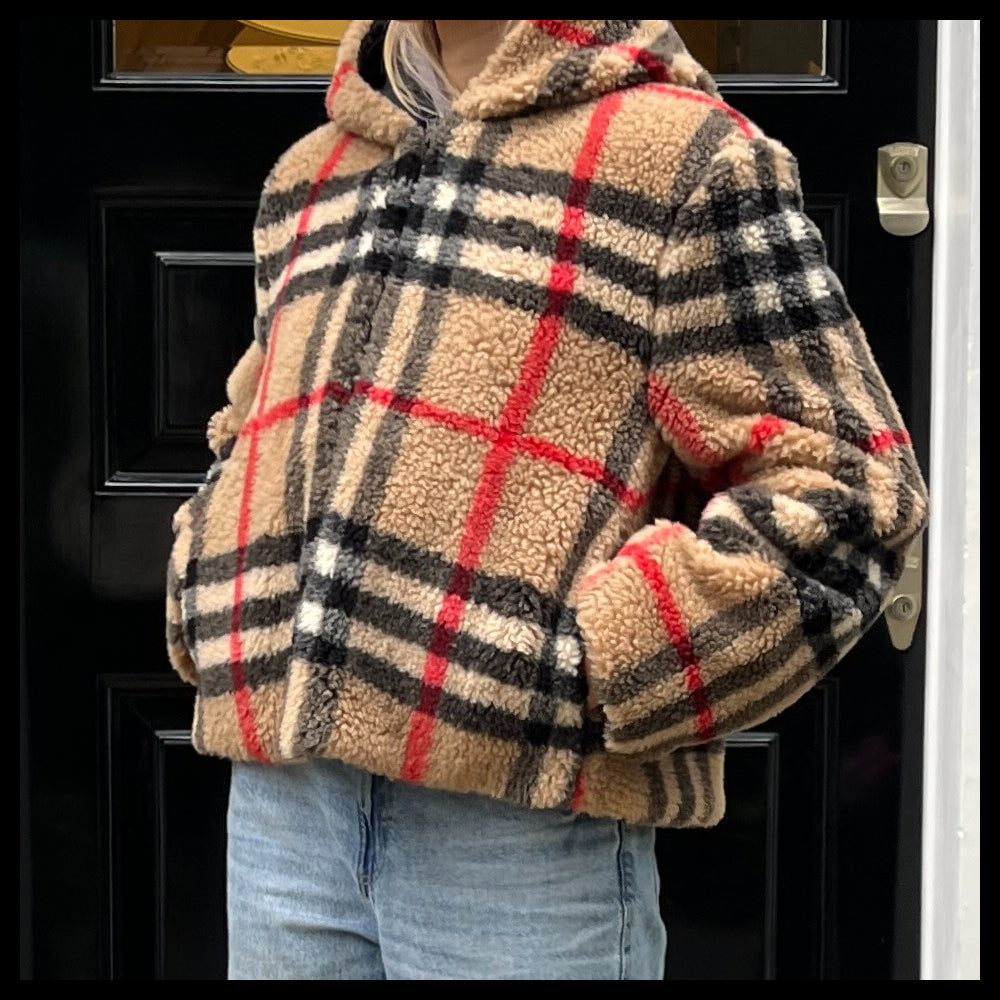 【Burberry】Austrel Check Fleece Jacket
