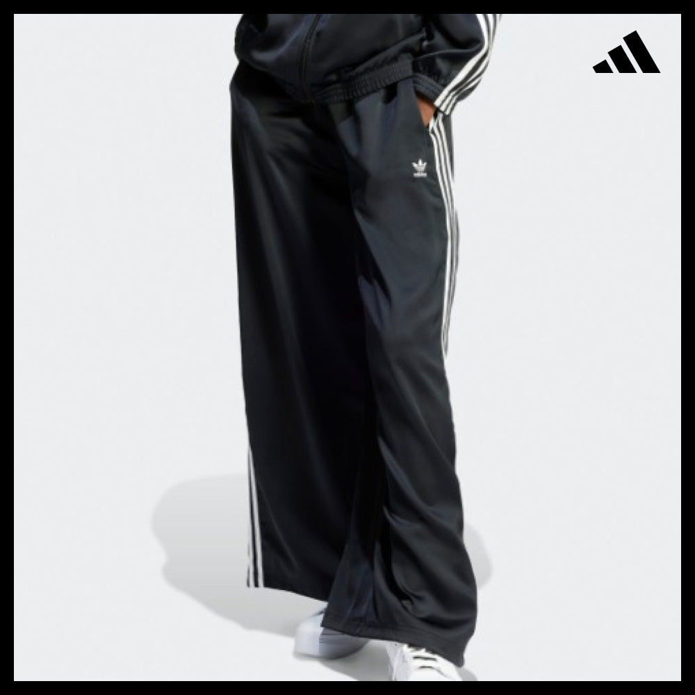 【adidas】Satin Wide-Leg Track Pants