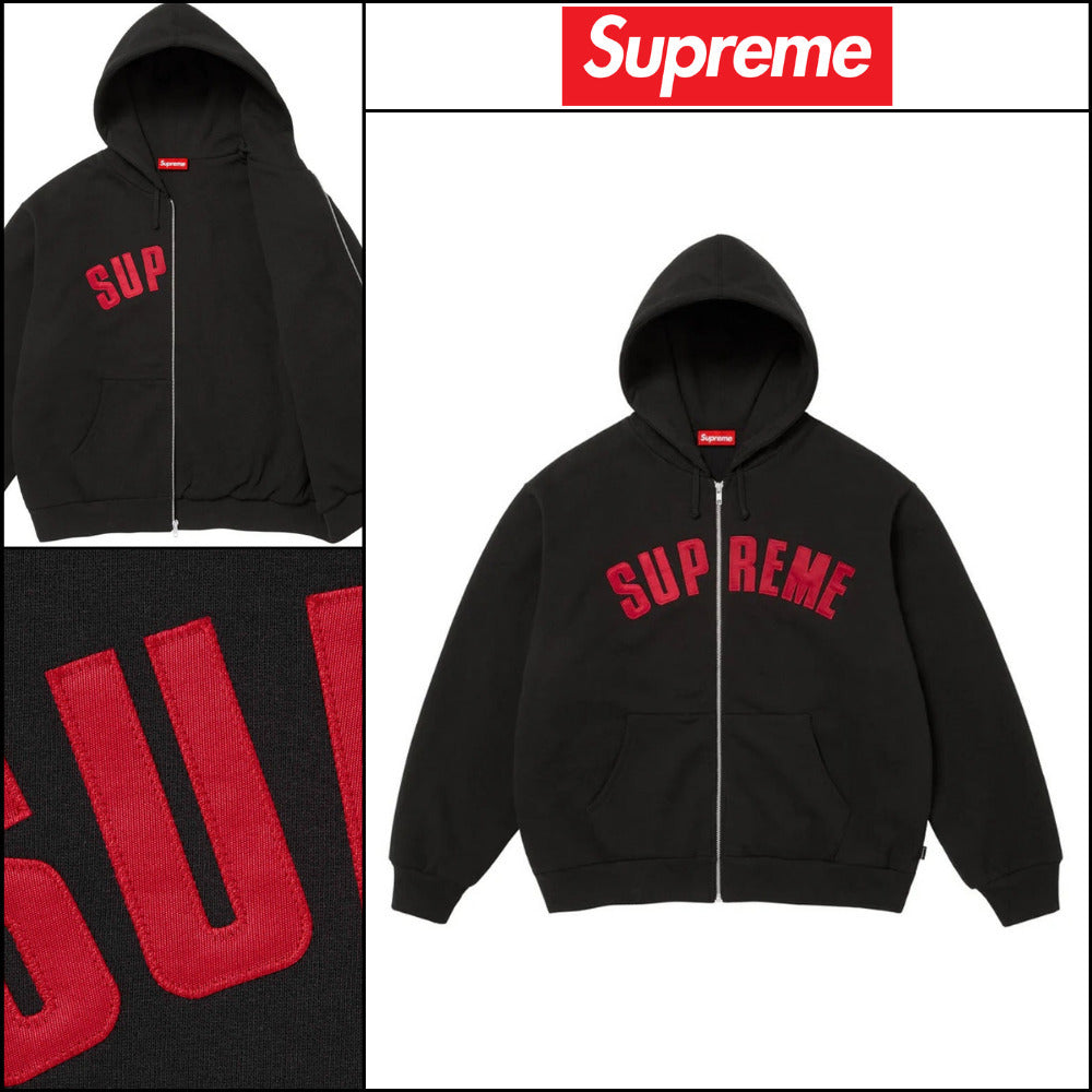 【Supreme】Arc Thermal Lined Zip Up Hooded Sweatshirt Black