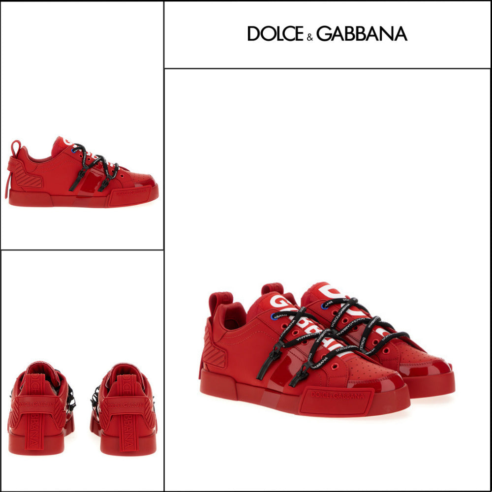 【Dolce&Gabbana】PORTOFINO SNEAKERS CALFSKIN PATENT