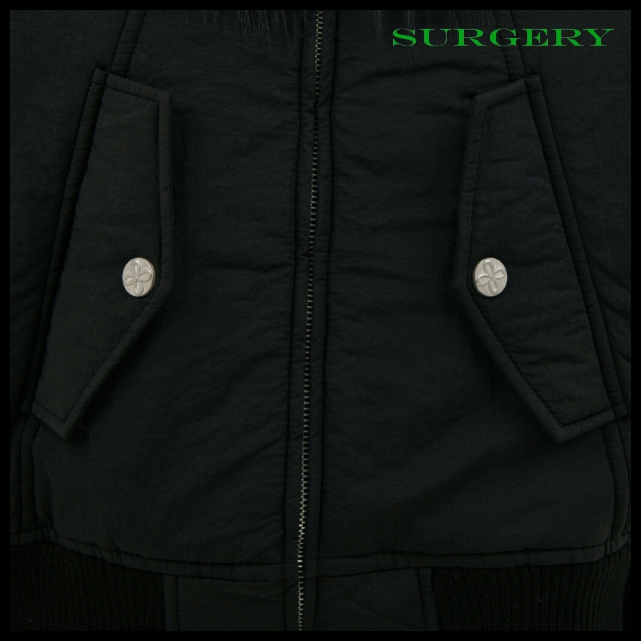 【SURGERY】Back-Forth Crop N2B Jumper Black