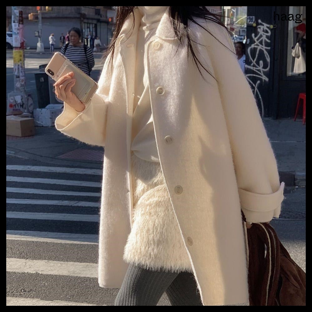 【HAAG】A Coat Cardigan Ivory