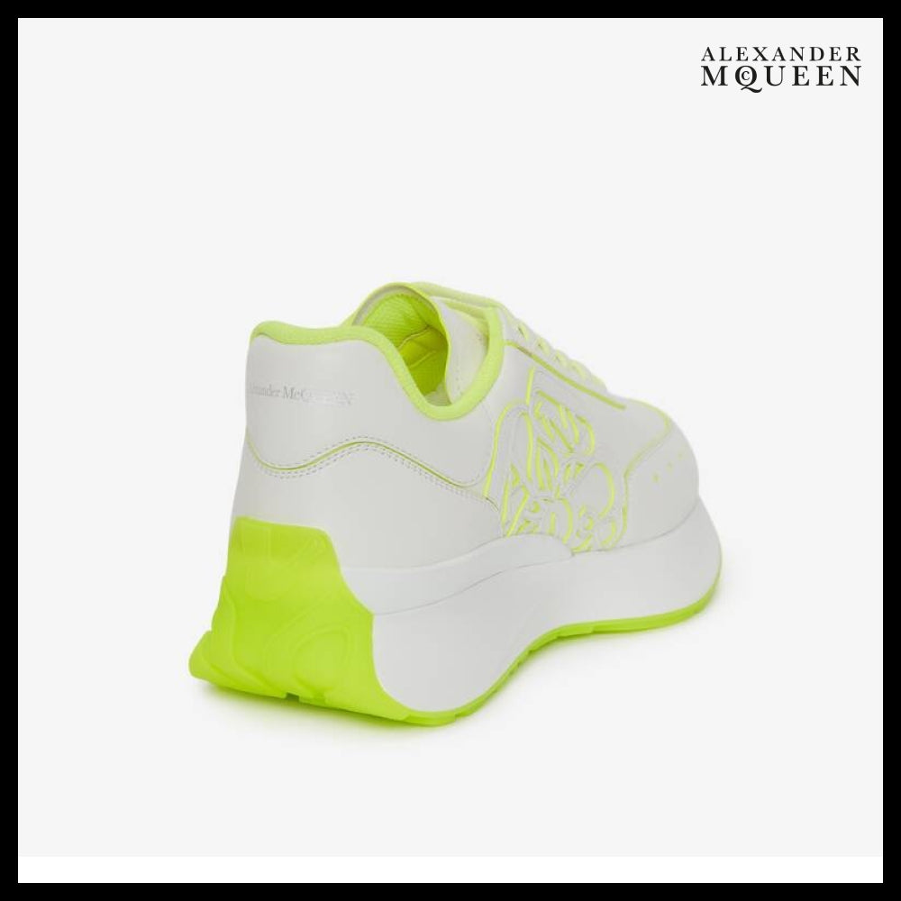 【Alexander Mcqueen】Women’s Sprint Runner White AcidYellow