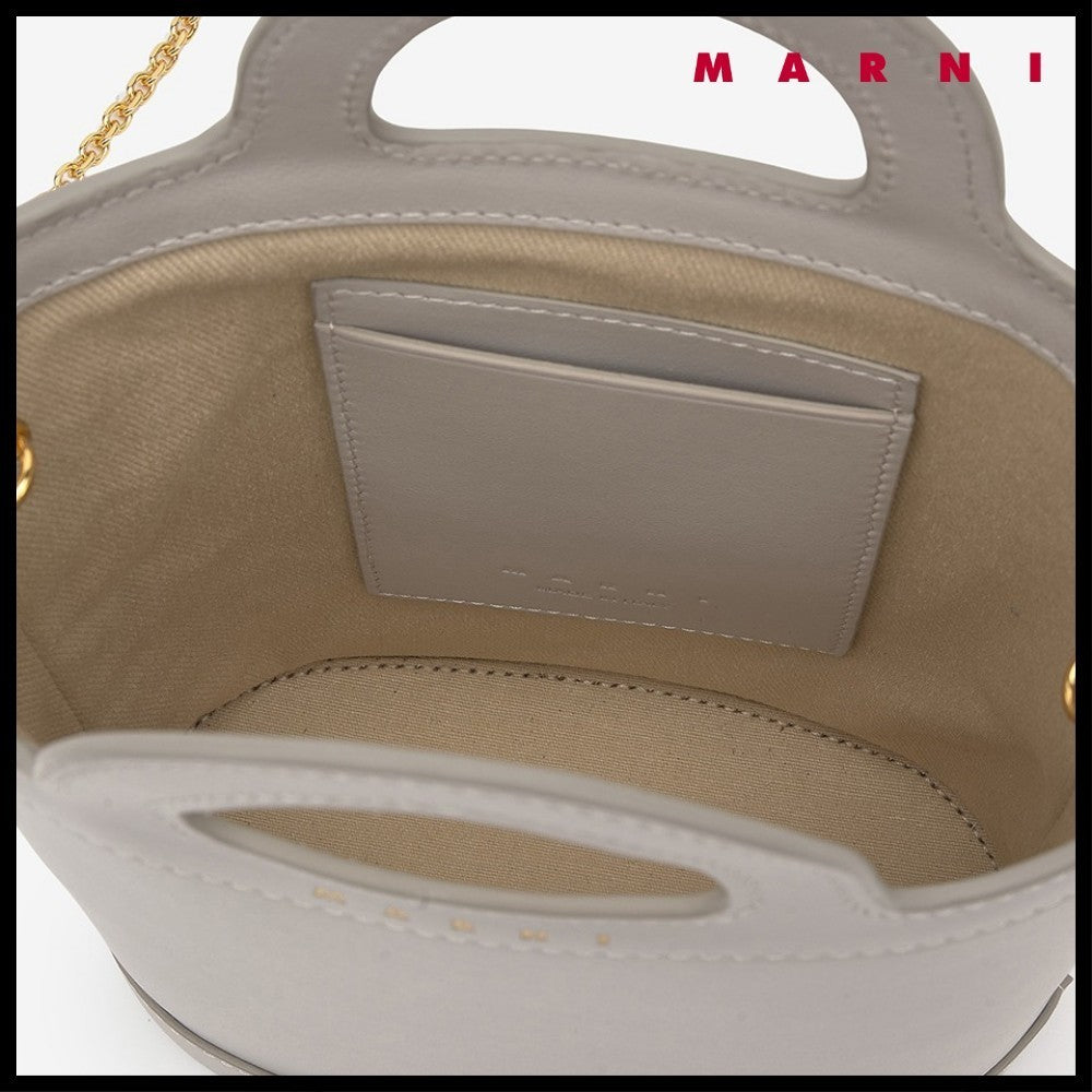 【MARNI】 マルニ バッグ NANO CHAIN BUCKET BAG ICE