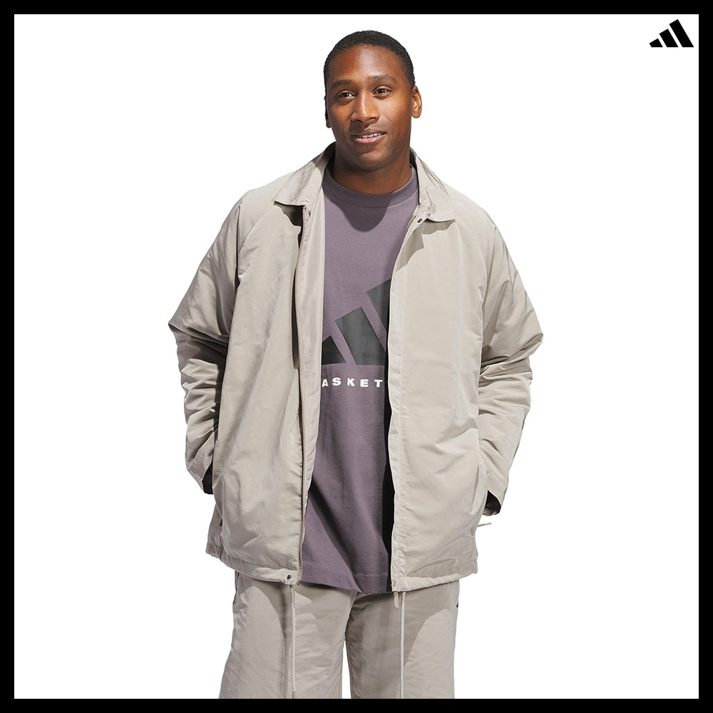 【ADIDAS】 Basketball Coach Jacket Putty Beige