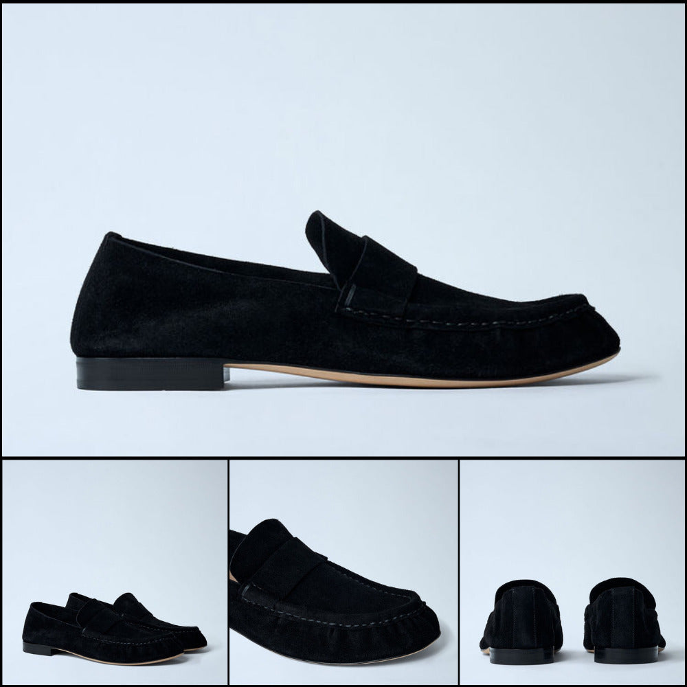 【THE ROW】Suede Loafers