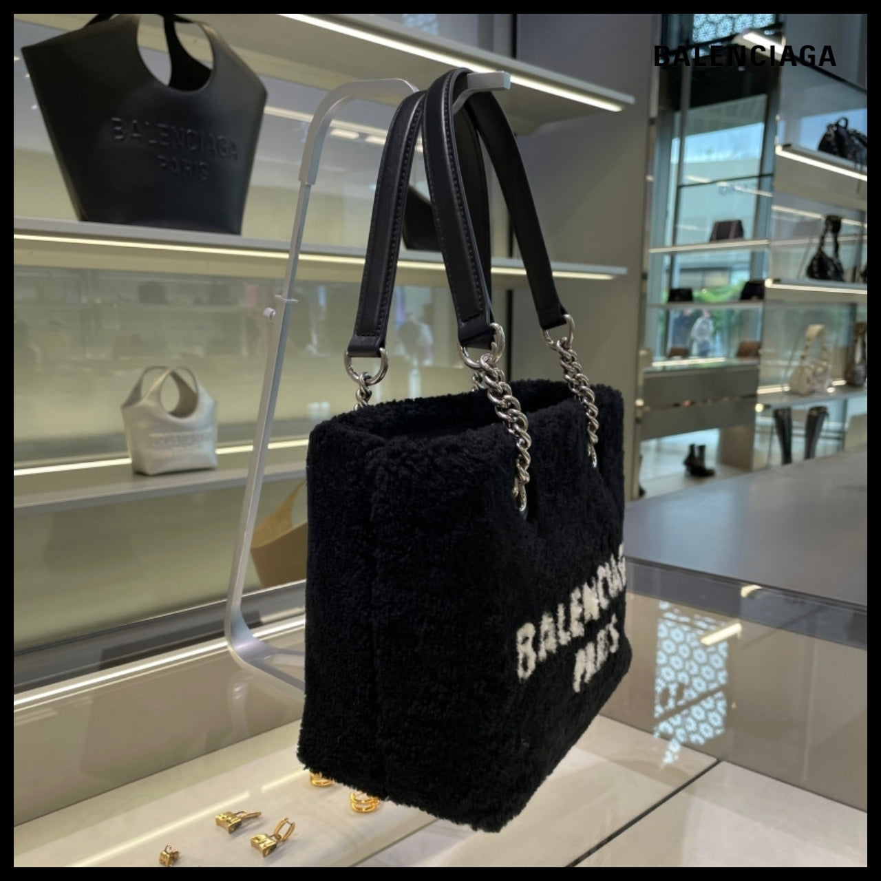 【BALENCIAGA】Duty Free Small Tote Bag Black