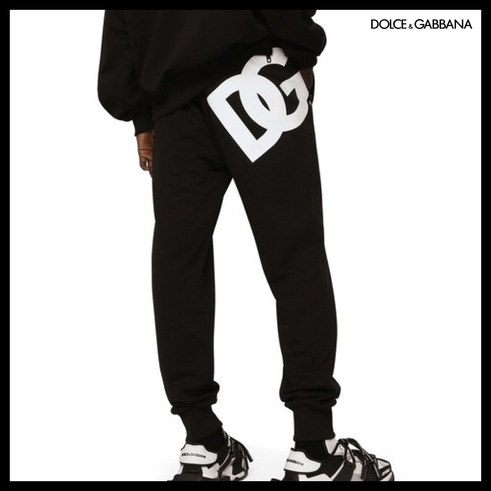 【Dolce & Gabbana】JERSEY JOGGING PANTS WITH DG PRINT