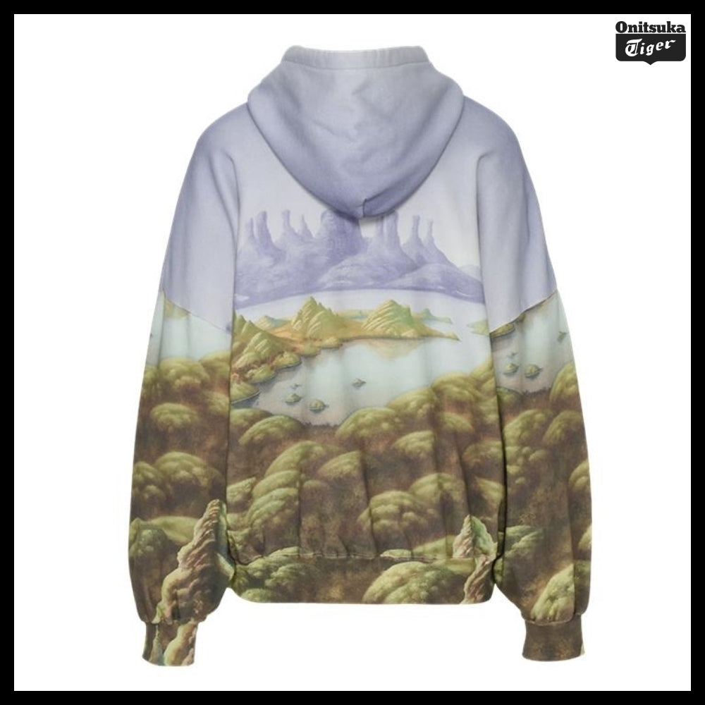 【onitsuka tiger】Oversized Graphic Hoodie