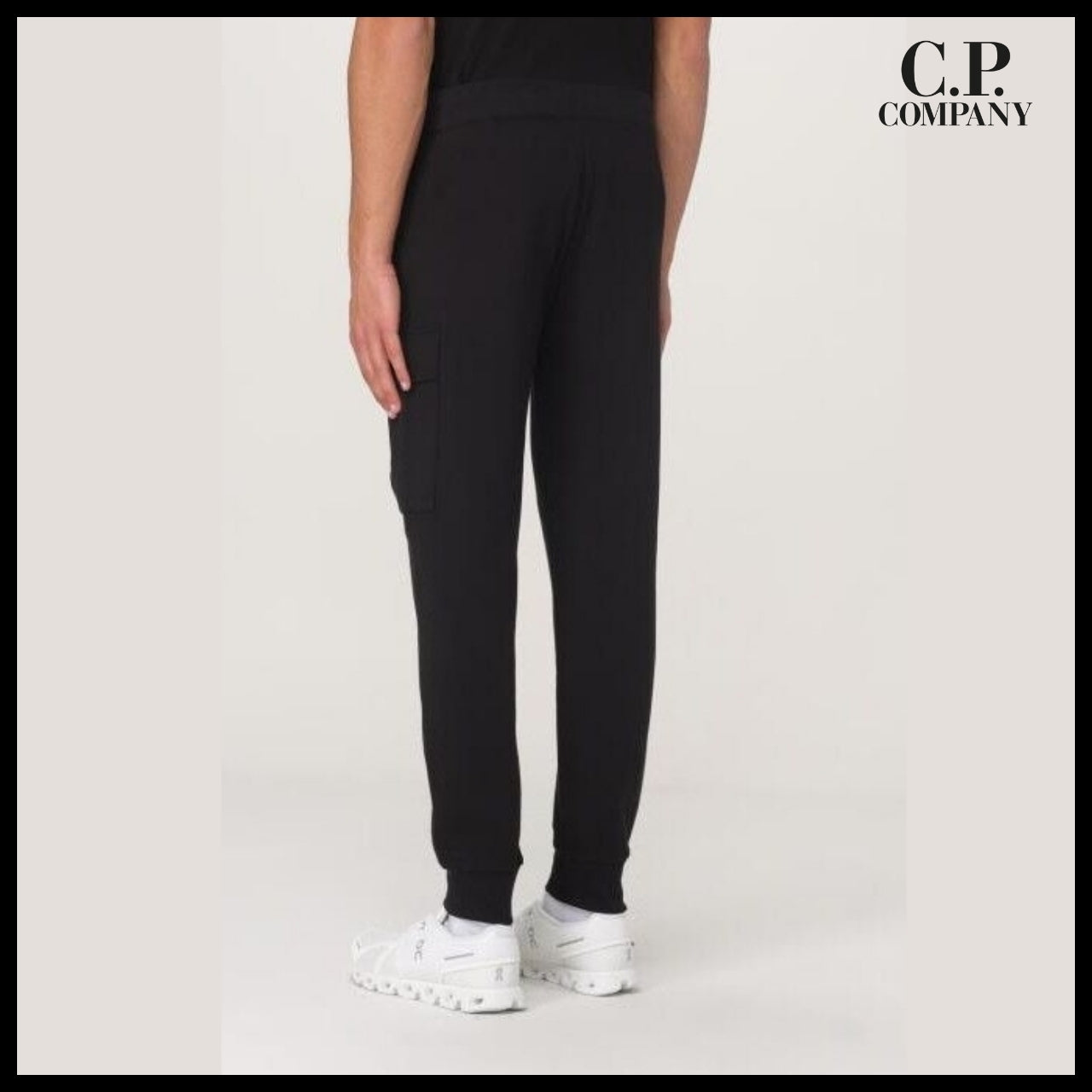 【CP COMPANY】Diagonal Raised Fleece Lens Sweatpants