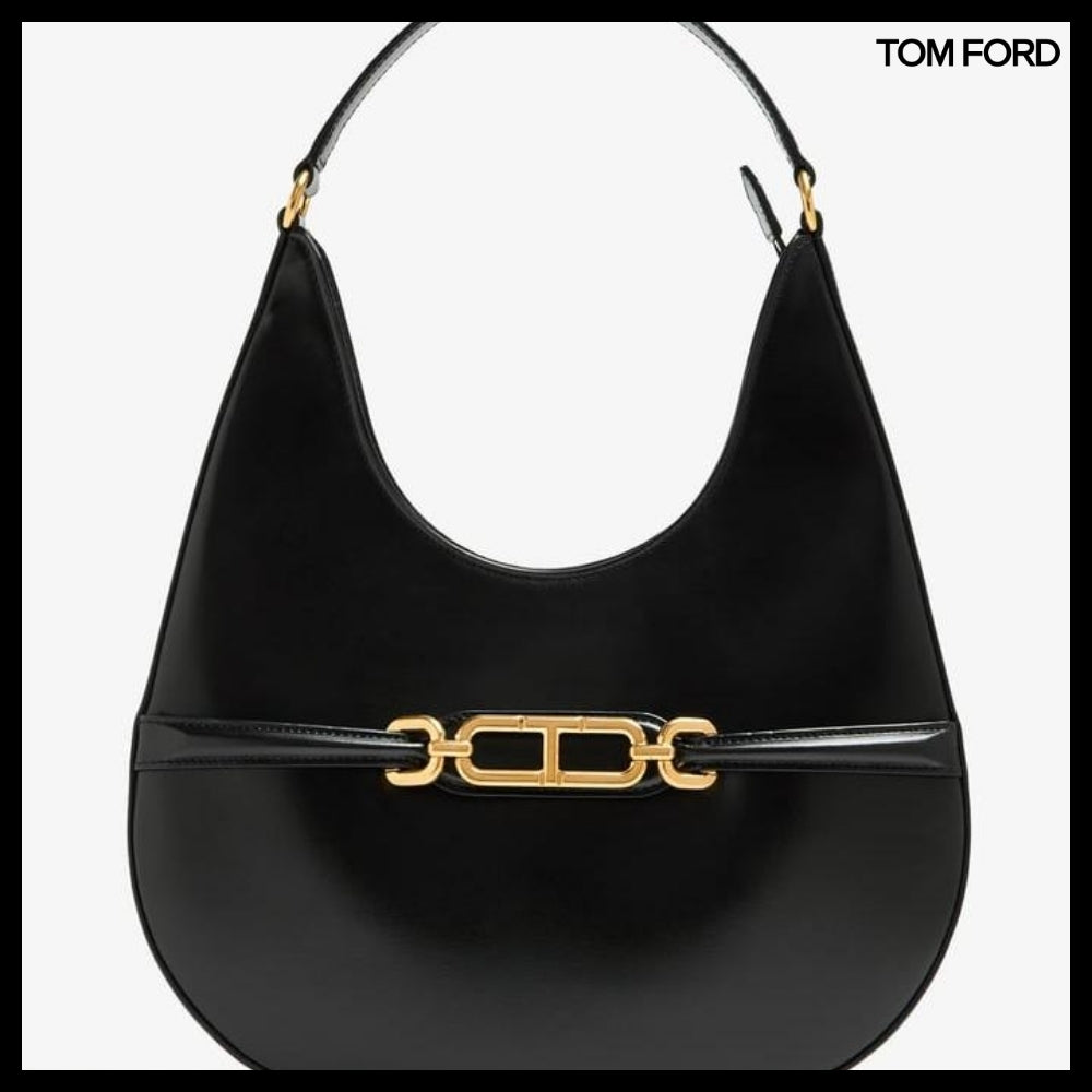 【TOM FORD】SMOOTH LEATHER HOBO BAG