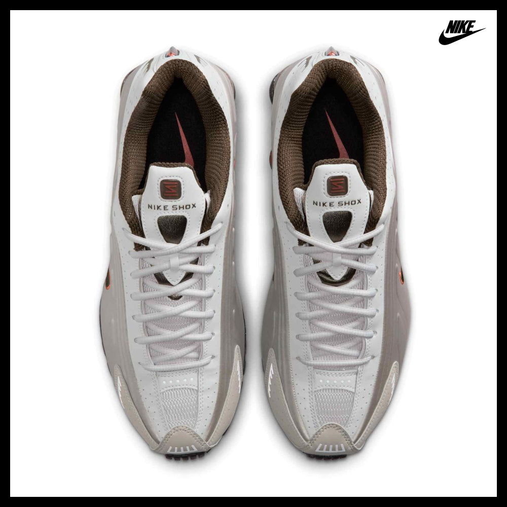 【NIKE】Shox R4 M Vast Grey Dusty Peach College