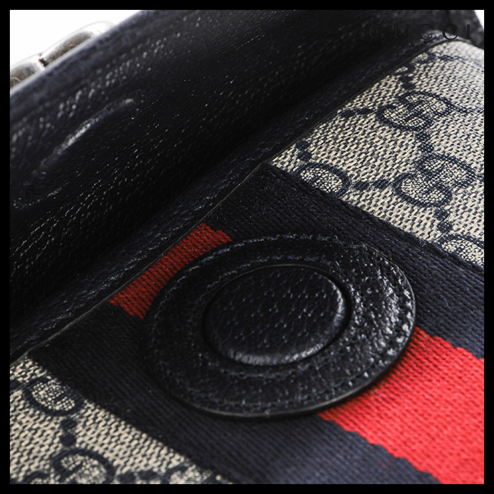 【GUCCI 】Ophidia GG Supreme Canvas Leather Belt Bag BEIGE