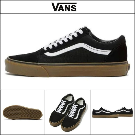 【VANS】Old Skool Gum Black White