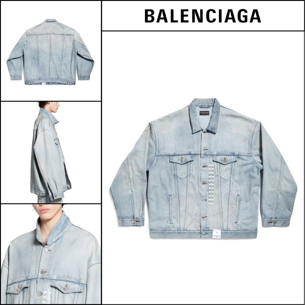 ★BALENCIAGAアウトレット セール ★DENIM SIZE STICKER JACKET