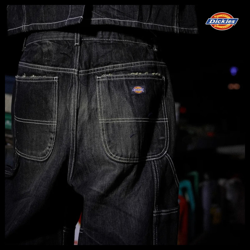 【Dickies 】Double Knee Washed Denim Pants - 2 Colors