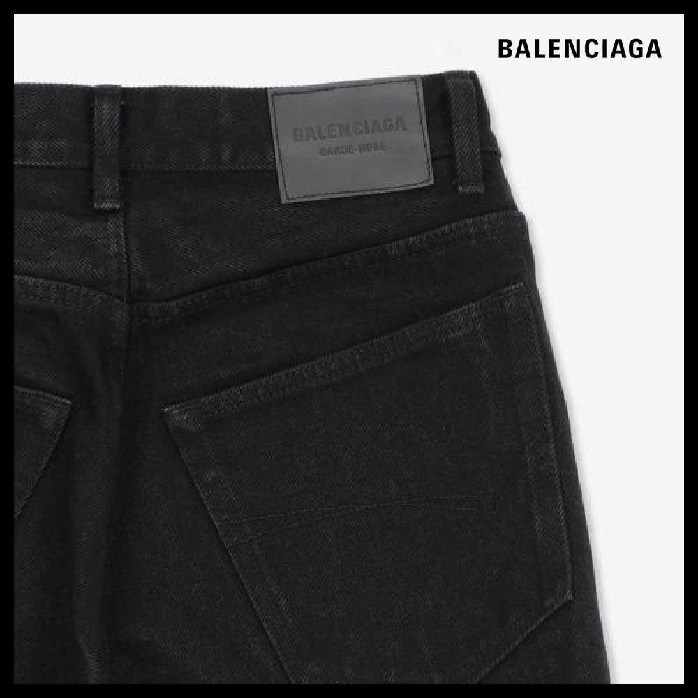 【BALENCIAGA】Relax Denim Pants Black