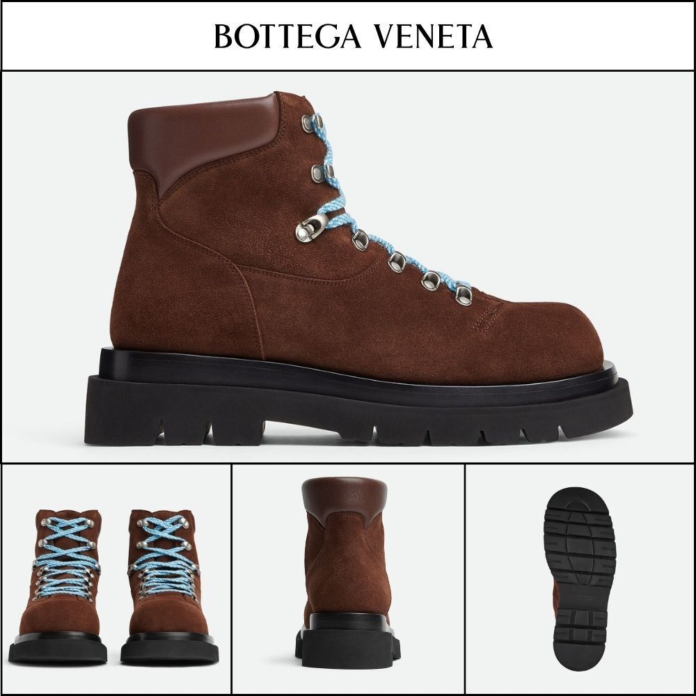 【BOTTEGA VENETA】Rug Hiking Ankle Boots Star Anise