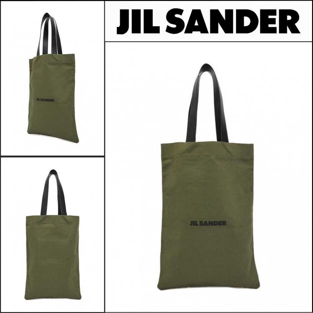 【Jil Sander】Tote Bag with Logo Khaki