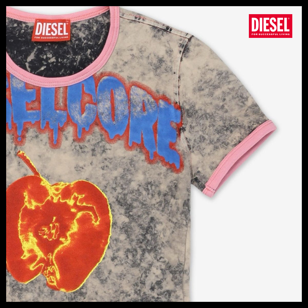 【DIESEL】T Uncuty Short Q1 T-shirt - Gray