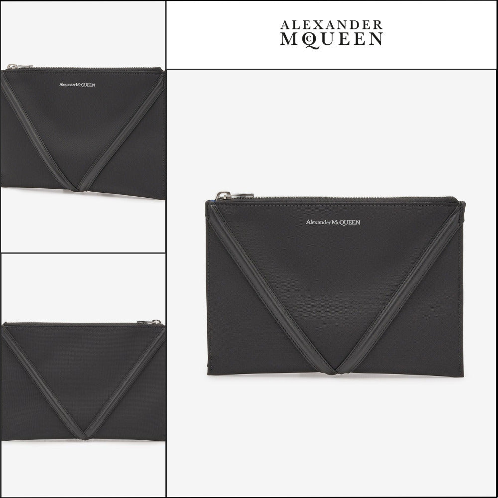 【alexander mcqueen】Harness Zip Pouch Black