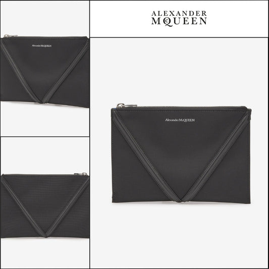 【alexander mcqueen】Harness Zip Pouch Black