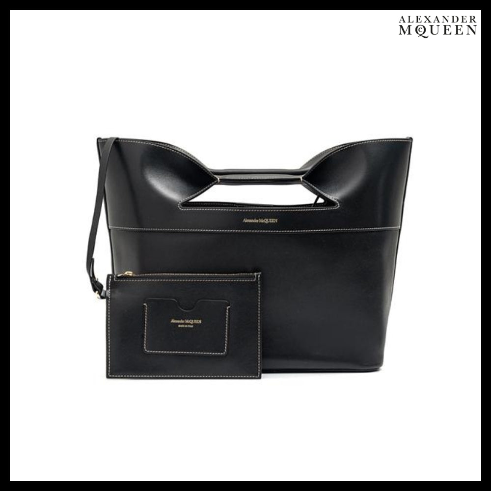 【Alexander Mcqueen】Bow Small Tote Bag Black