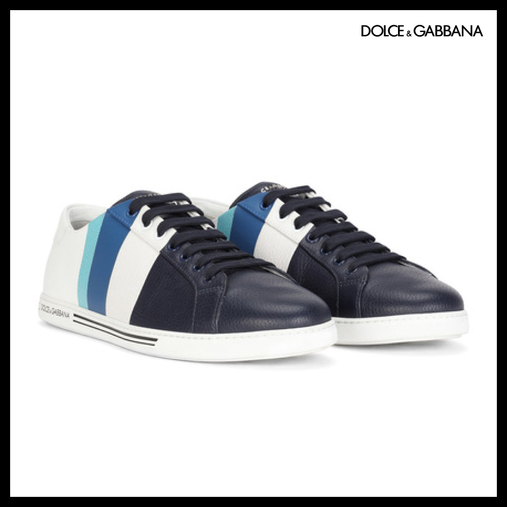 【Dolce & Gabbana】SAINT TROPEZ SNEAKERS IN PRINTED DEERSKIN