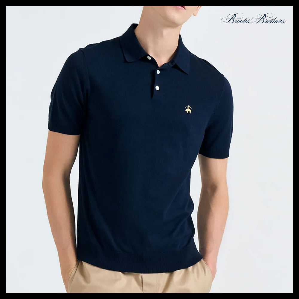 【Brooks Brothers】Cotton Silk Polo Sweater 4Colors