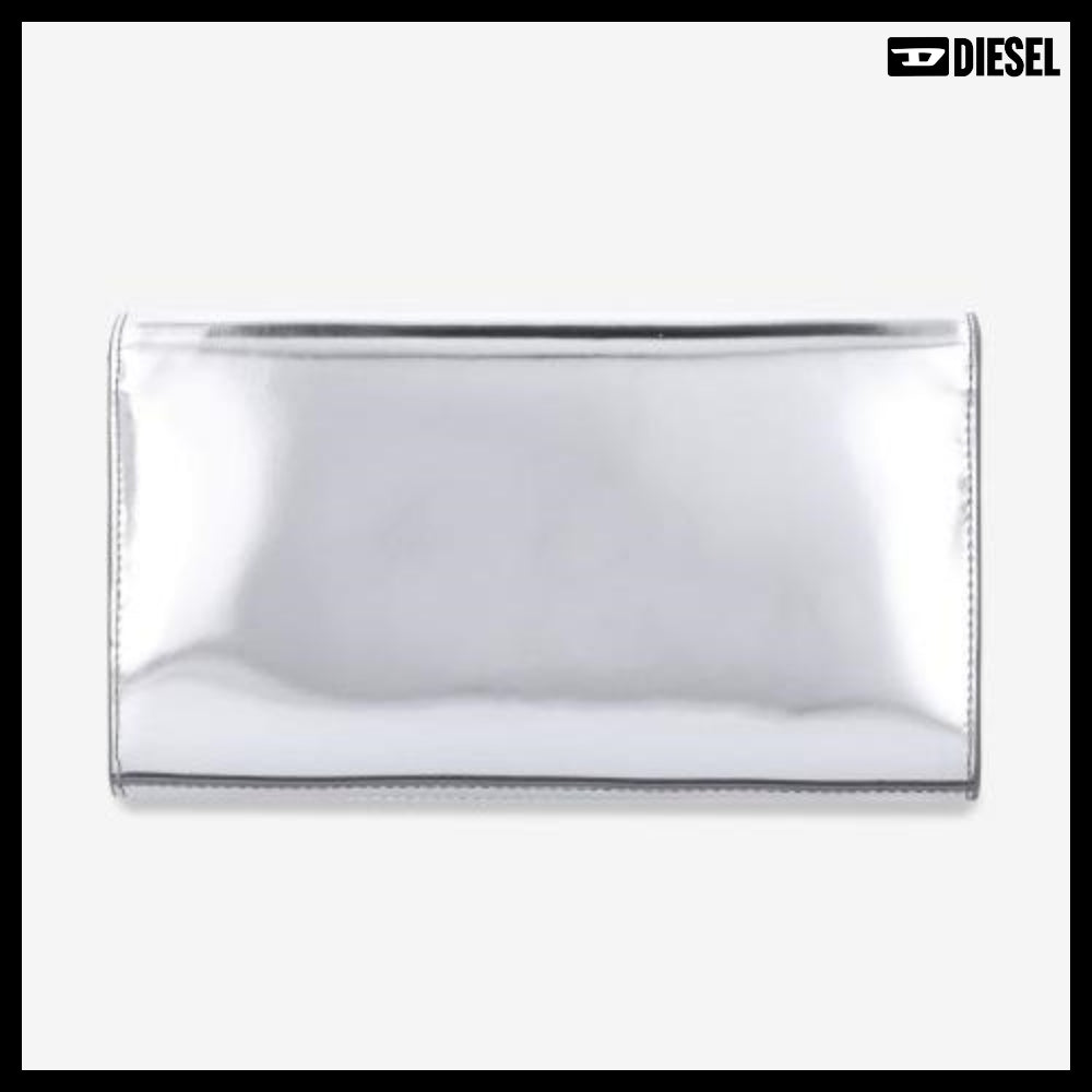 【DIESEL】1DR Strap Wallet - Silver