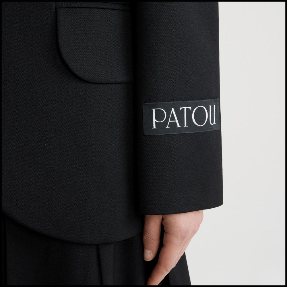 【PATOU】Technical Wool Belt Jacket