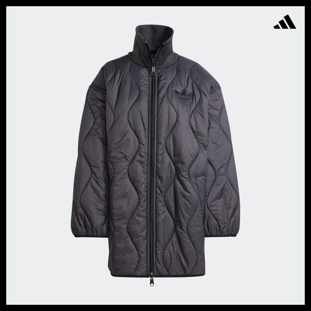【adidas】Quilted Mid Jacket - Black