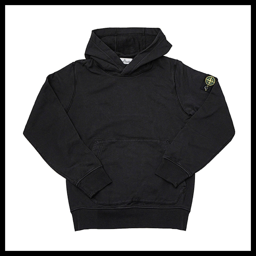◆STONE ISLAND◆ Kids Wappen Hoodie Black