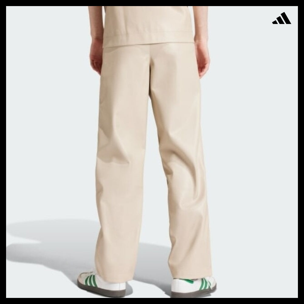 【ADIDAS 】Faux Leather Adicolor 3S Firebird Tracksuit Pants