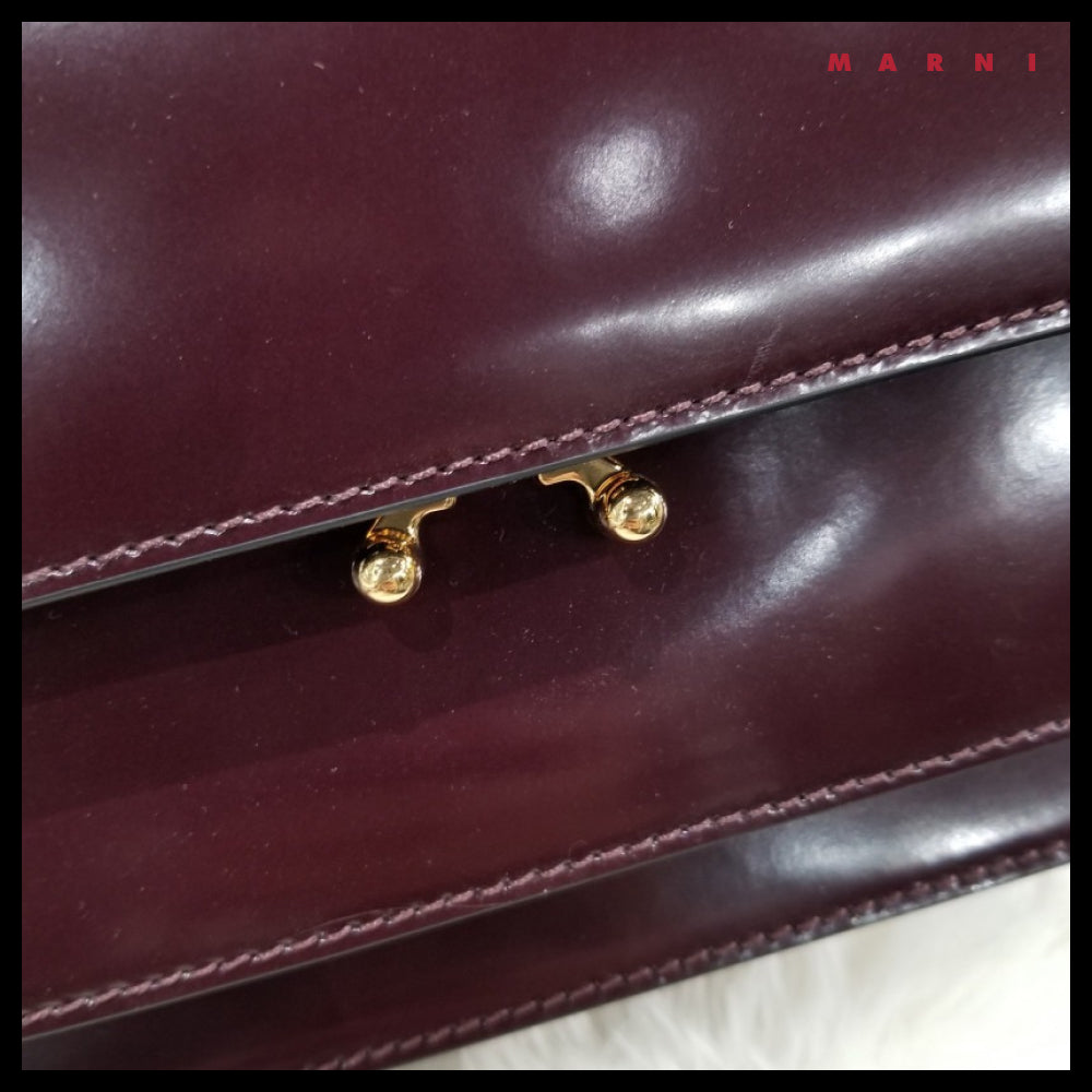 【MARNI】Glossy Medium Trunk Bag