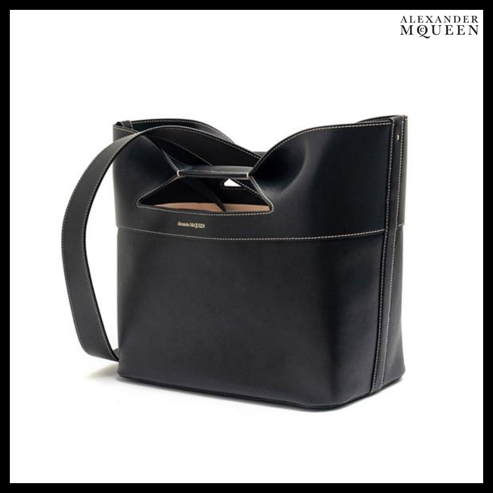 【Alexander Mcqueen】Bow Small Tote Bag Black