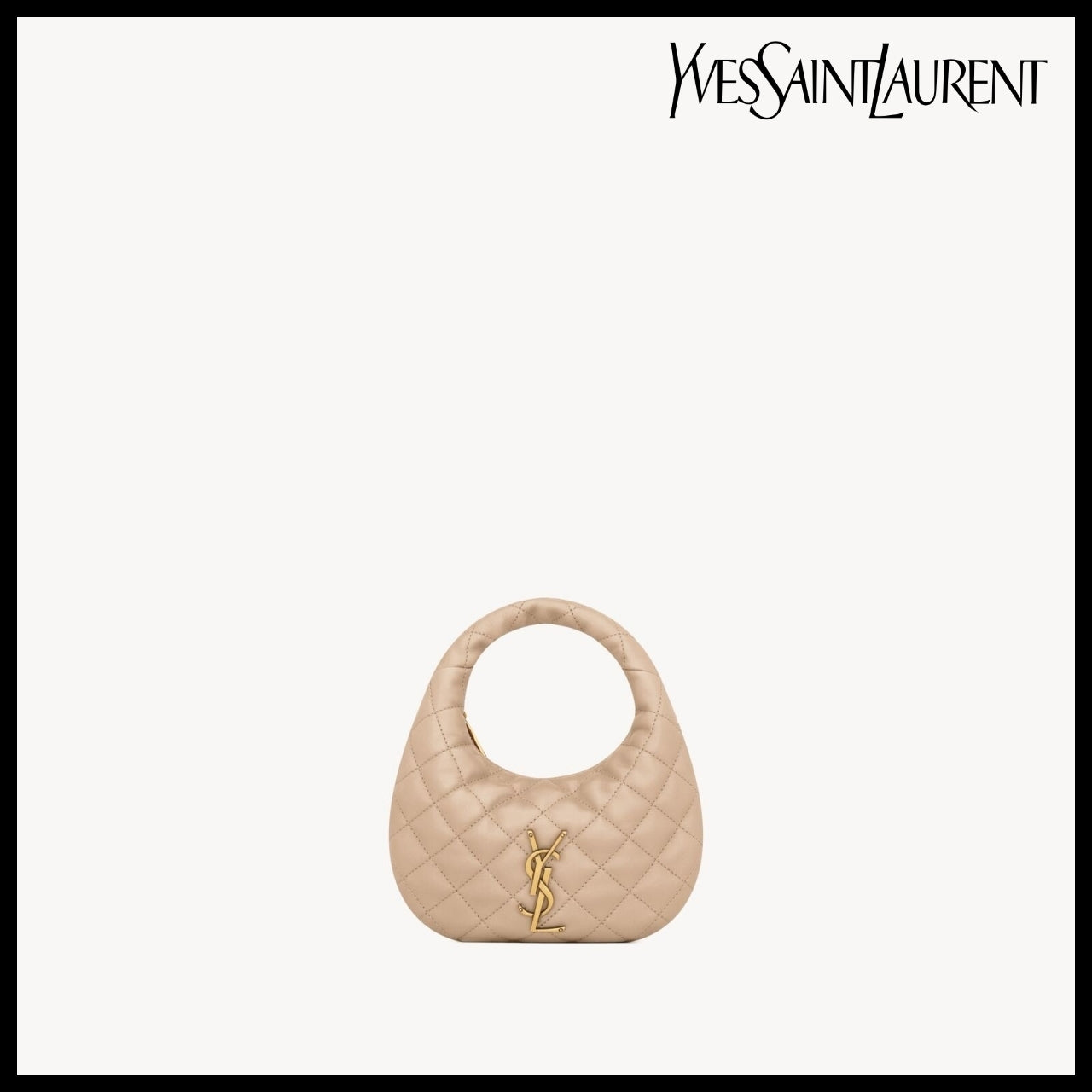 【Saint Laurent】Quilted Nappa Leather ICARINO Mini Bag