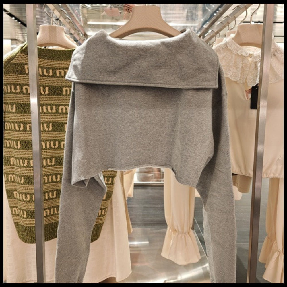 【MiuMiu】レディース ロゴ コットン クロップド