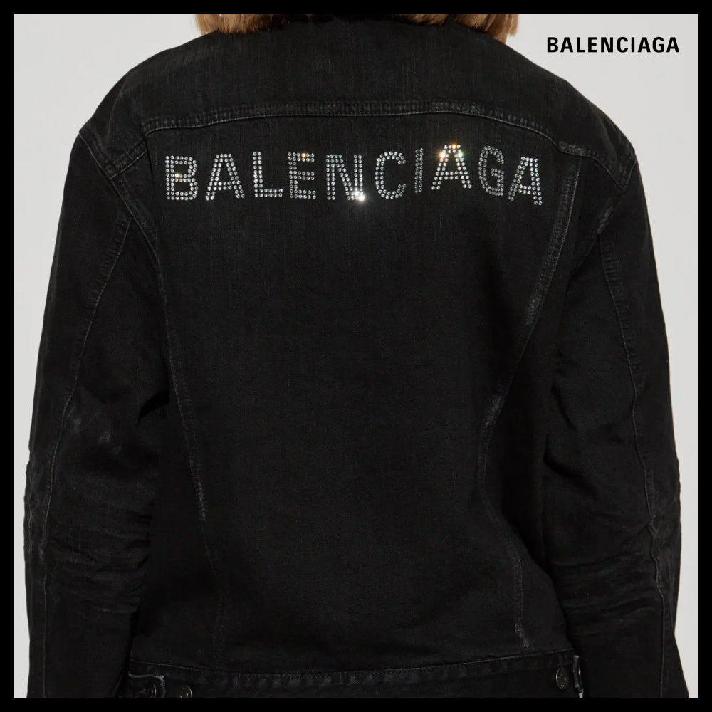 【BALENCIAGA】Standing Collar Jacket Black