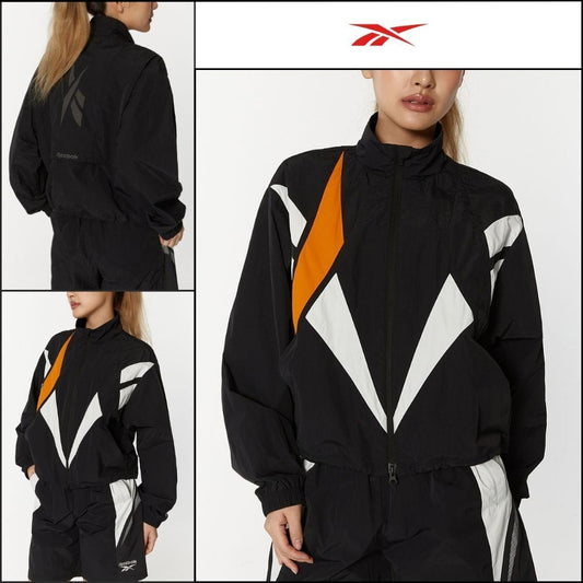 【REEBOK】Vector Flash Crop Windbreaker W Black