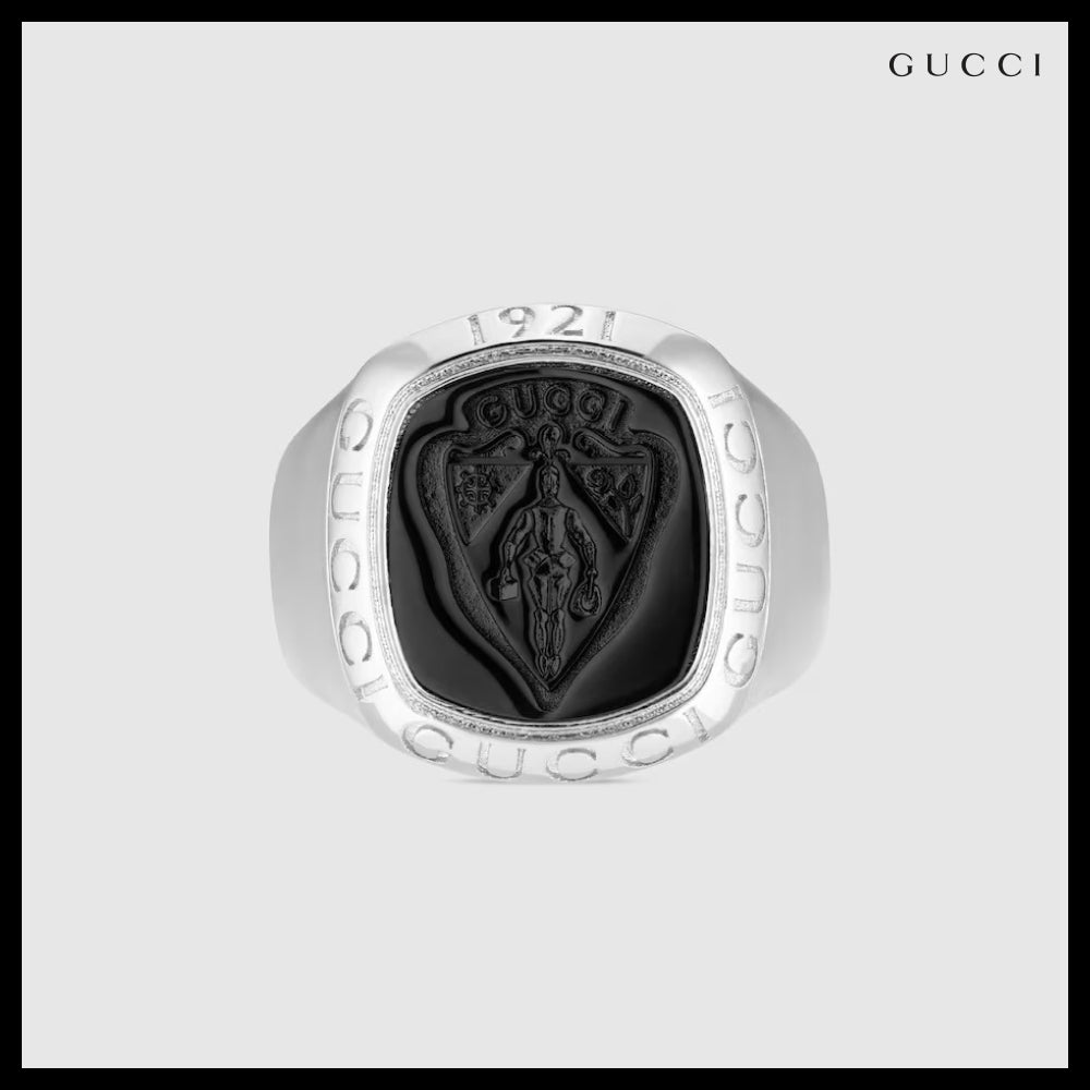 【GUCCI】Crest Signet Ring