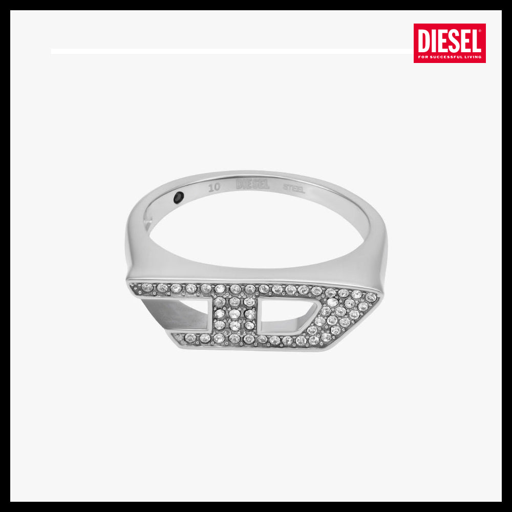 【DIESEL】DX1629040 D Logo Ring