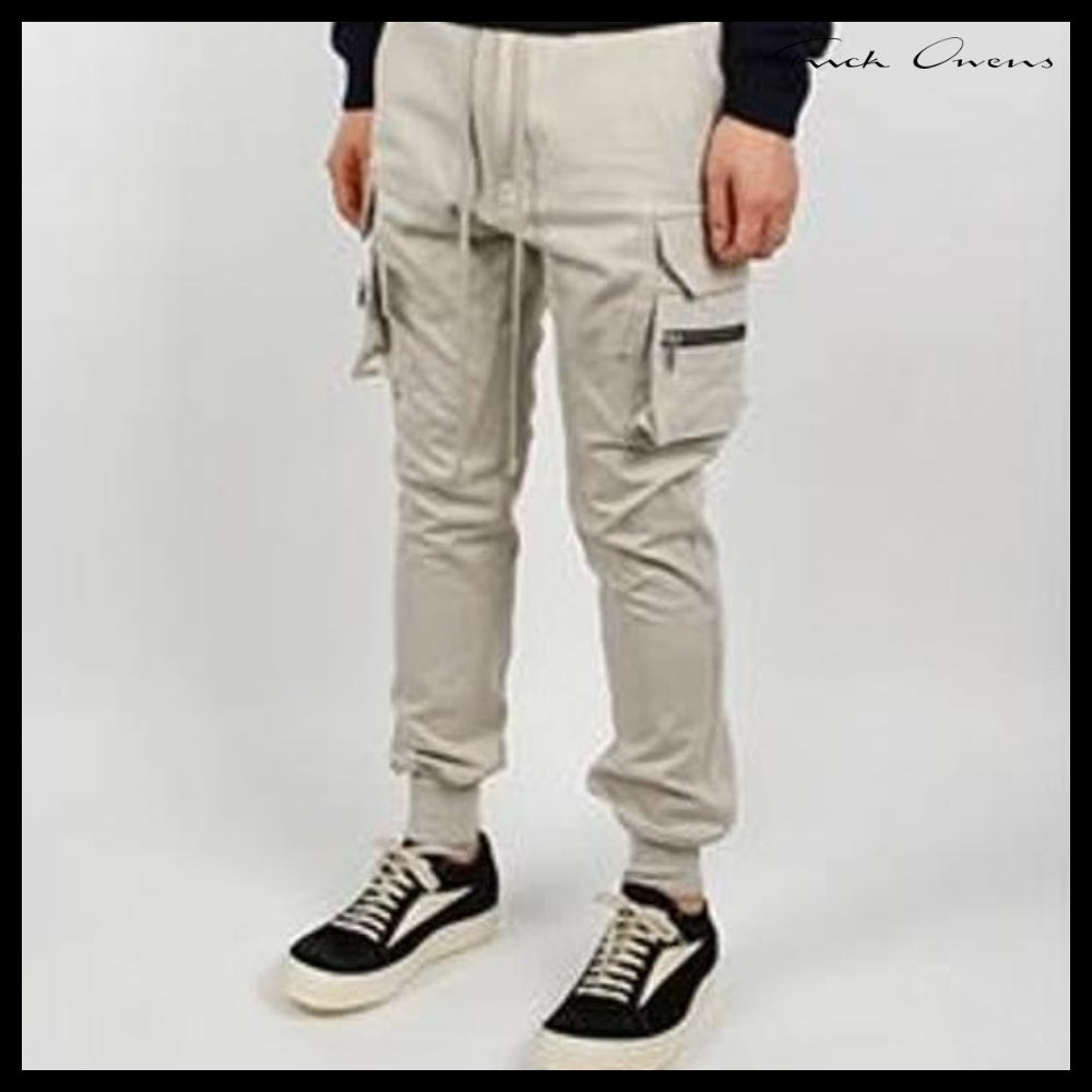 【RICK OWENS】Mastodon Cargo Pants Beige